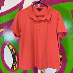 Land's End, Coral Polo Shirt. Size L(14/16). In excellent condition!